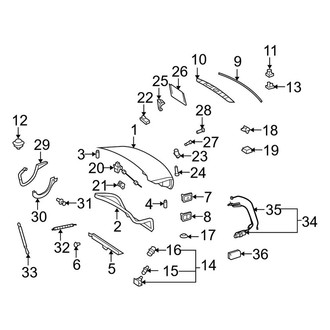Mercedes-Benz OE - Trunk Lid - Lid & Components