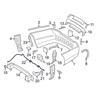 Mercedes-Benz OE - Rear Parking Aid System Wiring Harness