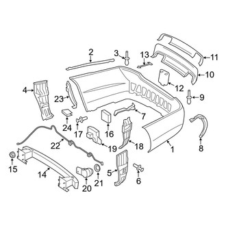 Mercedes-Benz OE - Rear Bumper - Bumper & Components