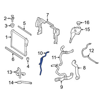 Mercedes-Benz OE - Engine Coolant Overflow Hose