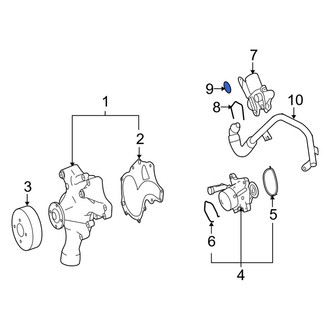 Mercedes-Benz OE - HVAC Heater Control Valve O-Ring