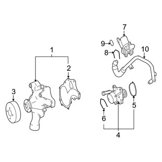 Mercedes-Benz OE - Cooling - Water Pump