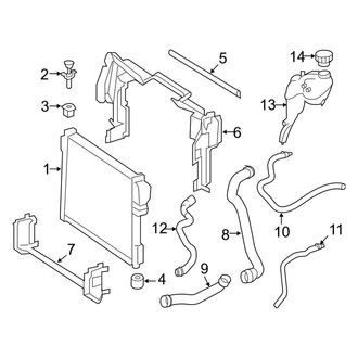 Mercedes-Benz OE - Cooling - Radiator & Components (3.0L)