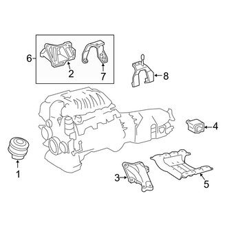 Mercedes-Benz OE - Engine & Transmission Mounting (3.0L)