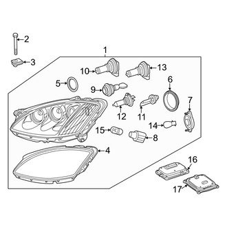 Mercedes-Benz OE - Front Lamps - Headlamp Components