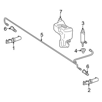 Mercedes-Benz OE - Front Lamps - Washer Components