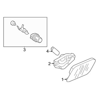 Mercedes-Benz OE - Front Lamps - Side Marker Lamps