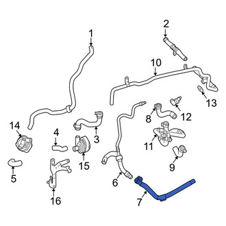 Mercedes-Benz OE - Drive Motor Inverter Radiator Hose