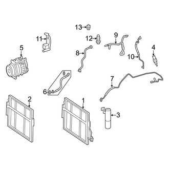 Mercedes-Benz OE - Air Conditioner & Heater - Condenser, Compressor & Lines