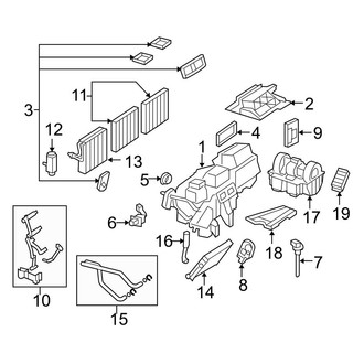 Mercedes-Benz OE - Air Conditioner & Heater - Evaporator & Heater Components (Front)