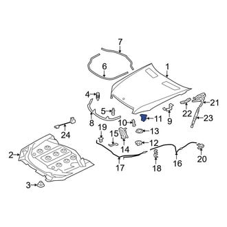 Mercedes-Benz OE - Front Upper Hood Latch