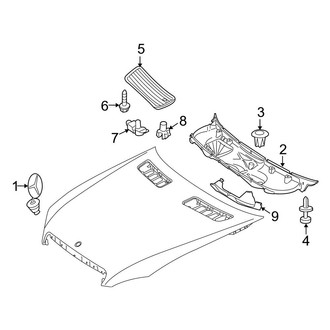 Mercedes-Benz OE - Hood & Grille - Exterior Trim