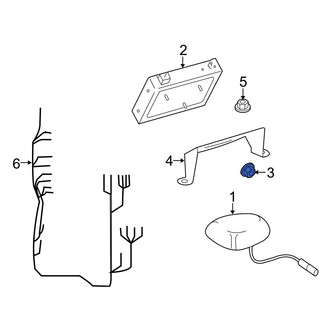 Mercedes-Benz OE - Radio Antenna Module Nut