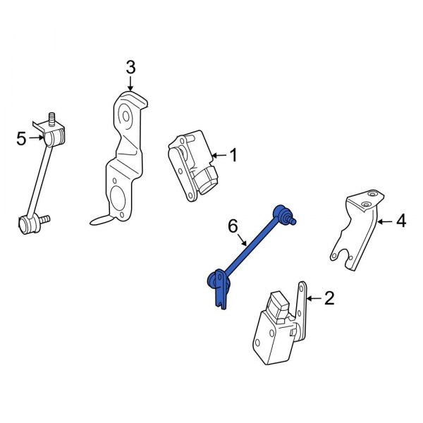 Headlight Level Sensor Strut Support