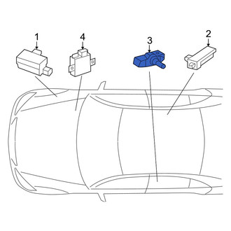 Mercedes-Benz OE - Tire Pressure Monitoring System (TPMS) Sensor