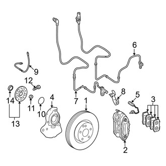 Mercedes-Benz OE - Front Suspension - Brake Components