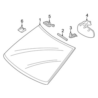 Mercedes-Benz OE - Windshield - Glass