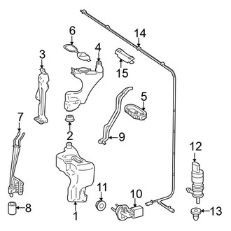 Mercedes-Benz OE - Windshield - Washer Components (With Active Body Control)