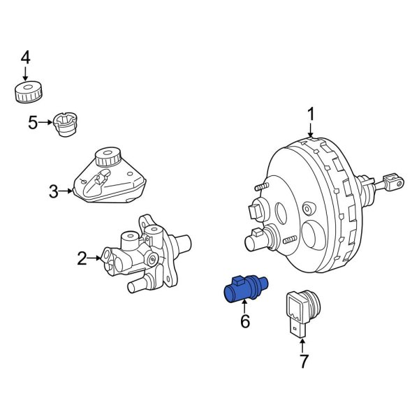 Power Brake Booster Vacuum Sensor