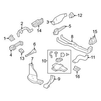 Mercedes-Benz OE - Instrument Panel - Ducts