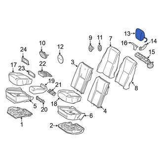Mercedes-Benz OE - Rear Headrest