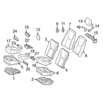 Mercedes-Benz OE - Seats & Tracks - Rear Seat Components (Bucket Seats)