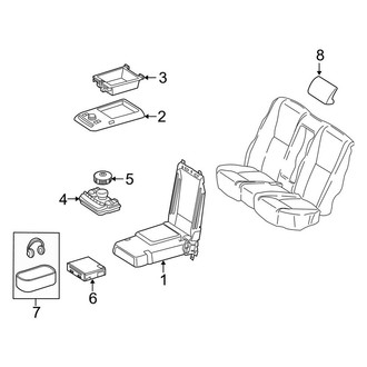 Mercedes-Benz OE - Seats & Tracks - Rear Seat Components (Armrest & Components, With Rear Entertainment)