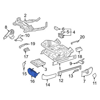 Mercedes-Benz OE - Front Seat Track Cover