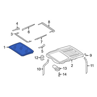 Mercedes-Benz OE - Sunroof Glass