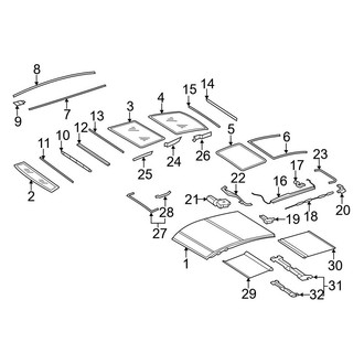 Mercedes-Benz OE - Roof - Sunroof (With Panorama Roof)