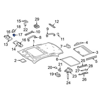 Mercedes-Benz OE - Sun Visor Bracket