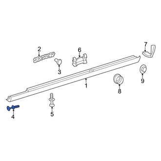 Mercedes-Benz OE - Rocker Panel Molding Rivet