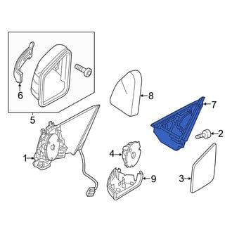 Mercedes-Benz OE - Front Left Door Mirror Trim Ring