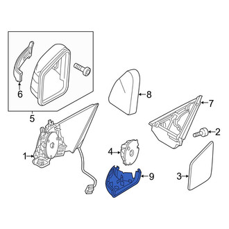 Mercedes-Benz OE - Front Right Lower Door Mirror Cover