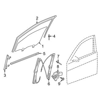 Mercedes-Benz OE - Front Door - Glass & Hardware