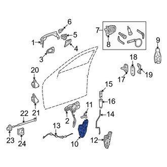 Mercedes-Benz OE - Front Left Door Latch Assembly