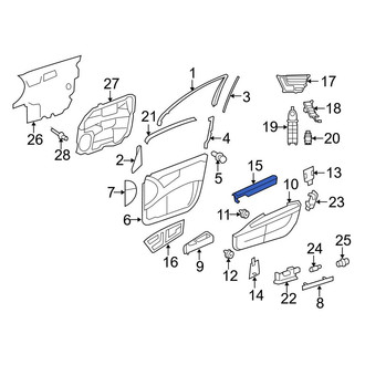 Mercedes-Benz OE - Front Right Door Armrest