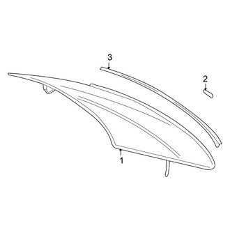 Mercedes-Benz OE - Back Glass - Glass