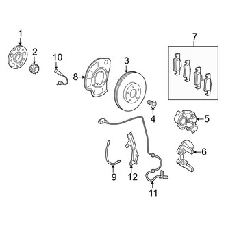 Mercedes-Benz OE - Rear Suspension - Brake Components