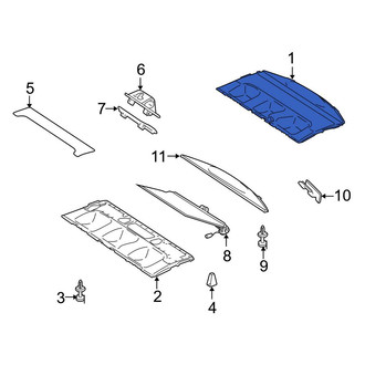 Mercedes-Benz OE - Rear Lower Package Tray Trim