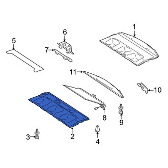 Mercedes-Benz OE - Rear Lower Package Tray Trim