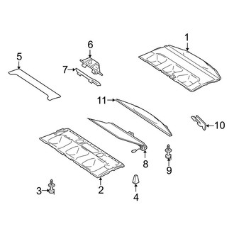 Mercedes-Benz OE - Rear Body & Floor - Interior Trim (Package Tray)