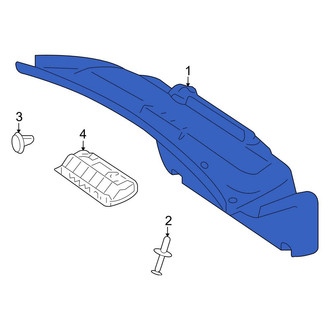 Mercedes-Benz OE - Rear Deck Lid Trim