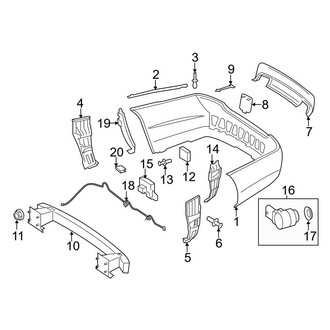 Mercedes-Benz OE - Rear Bumper - Bumper & Components