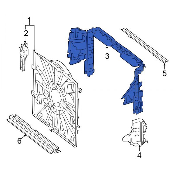 Radiator Support Baffle