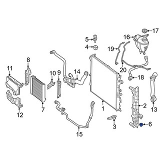 Mercedes-Benz OE - Lower Radiator Insulator