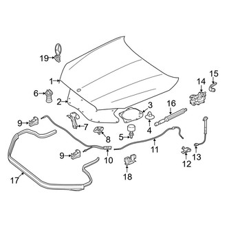 Mercedes-Benz OE - Hood & Components (Sedan)