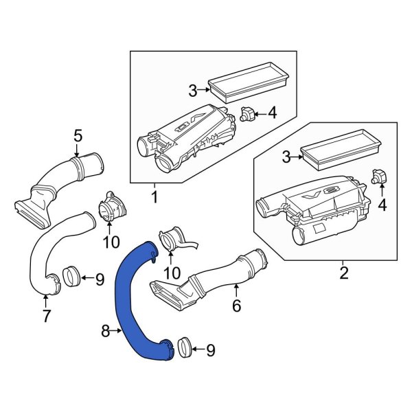 Engine Air Intake Hose