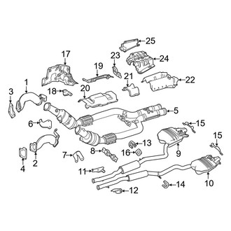 Mercedes-Benz OE - Exhaust System - Exhaust Components (Sedan)