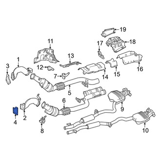 Mercedes-Benz OE - Left Exhaust Manifold Flange Gasket